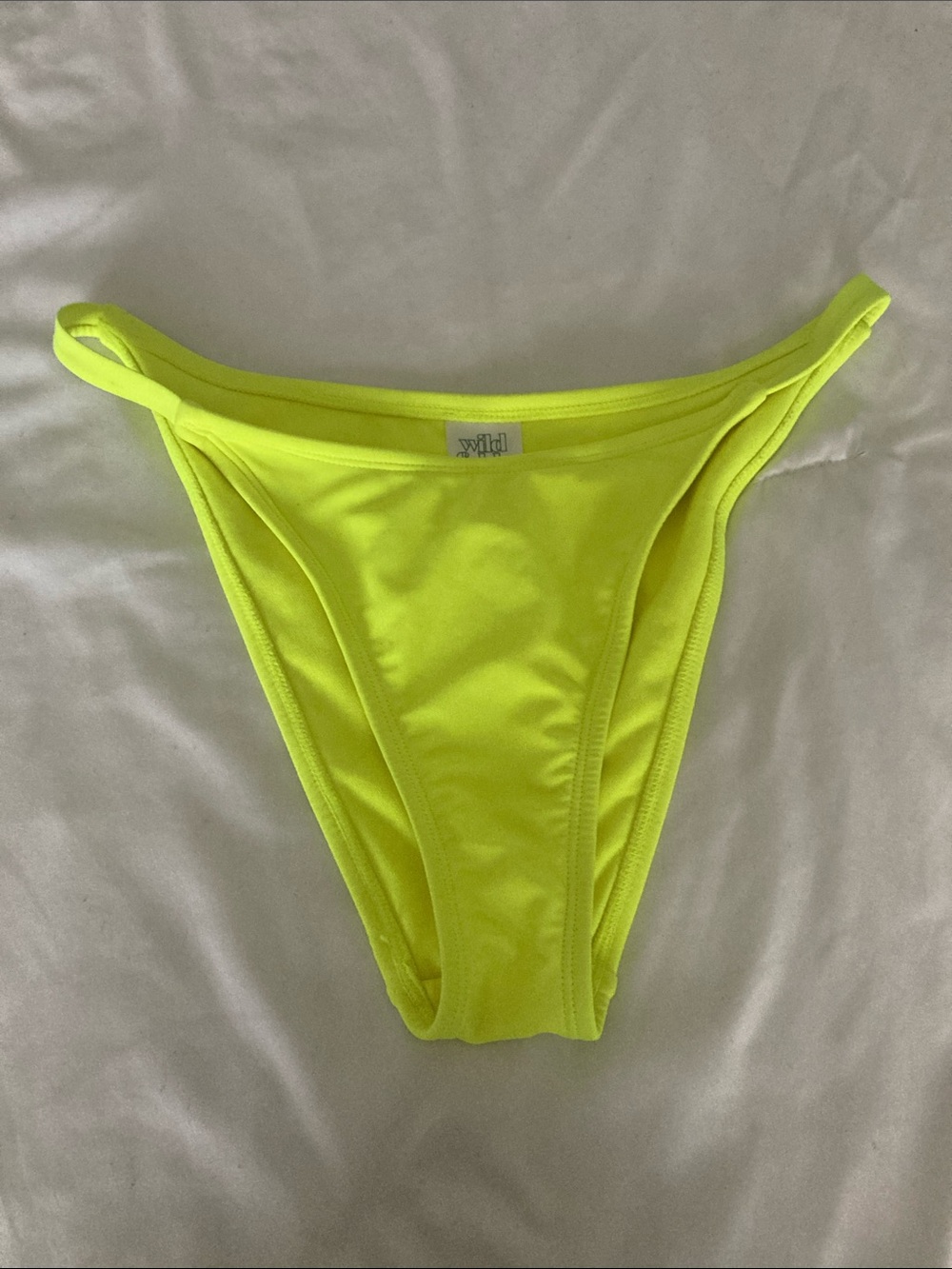Wild Fable Neon Yellow High-Cut Bikini Bottom